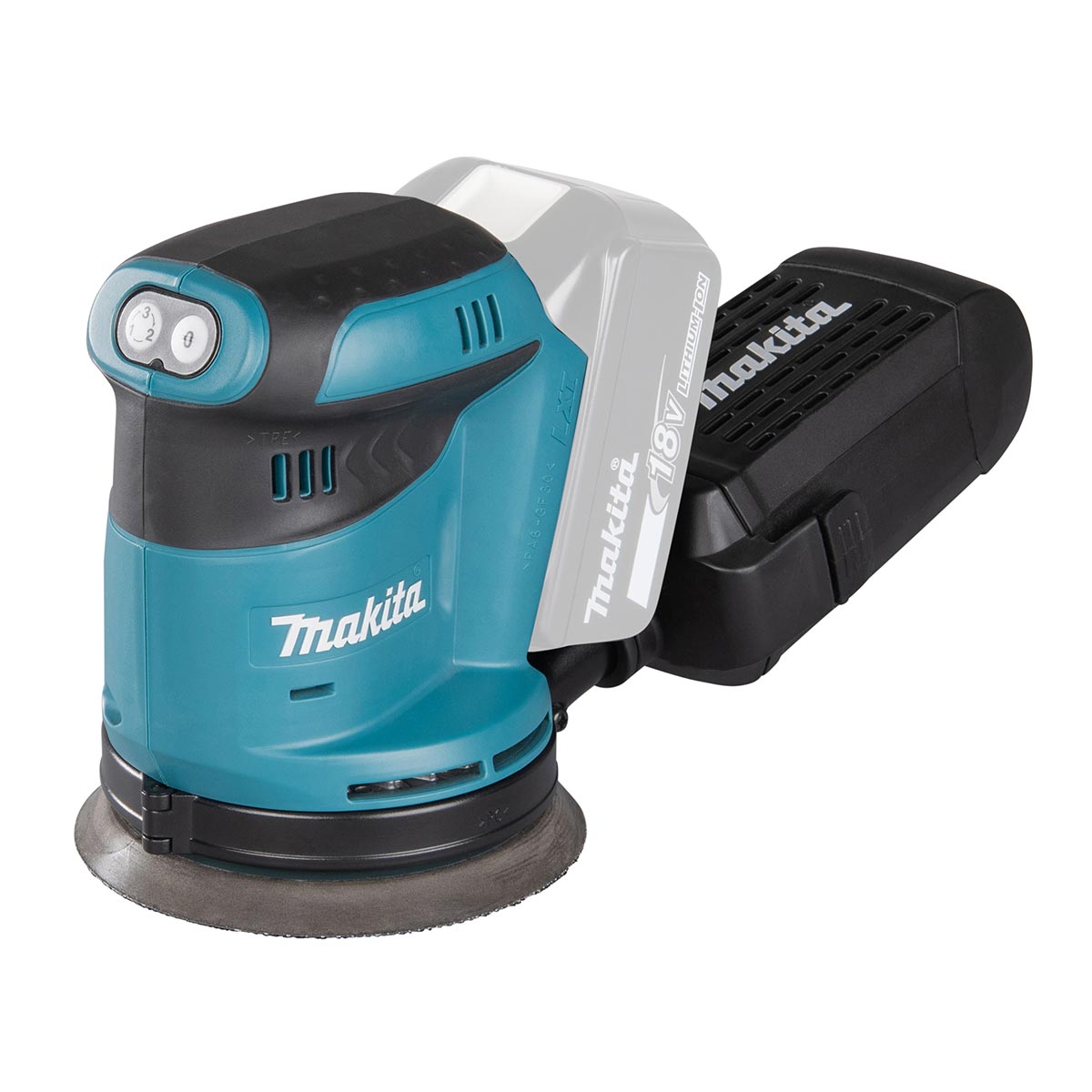 Makita 125 mm 18V Li-ion LXT Random Orbital Akku-Schleifmaschine/ Exzenterschleifer, Nur das Gerät