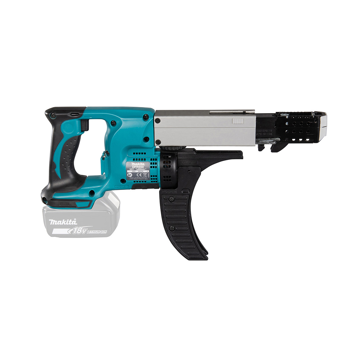 Makita DFR550Z 18V Akku-Schrauber mit automatischer Zufuhr