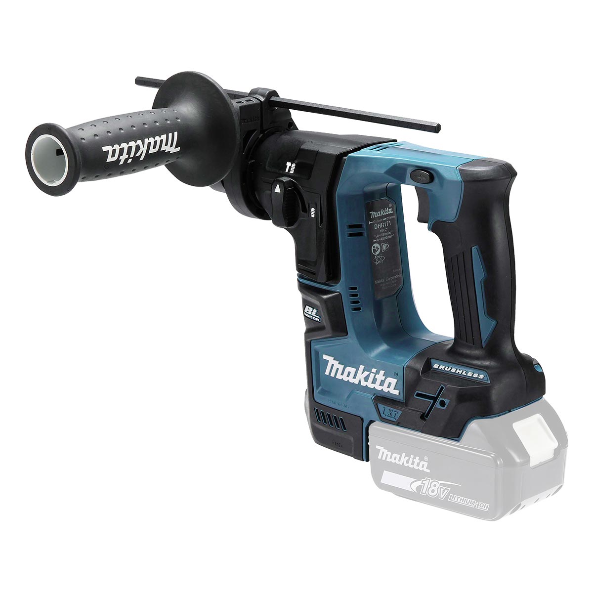 Makita 18V LXT bürstenloser SDS+ Akku-Bohrer, Nur das Gerät