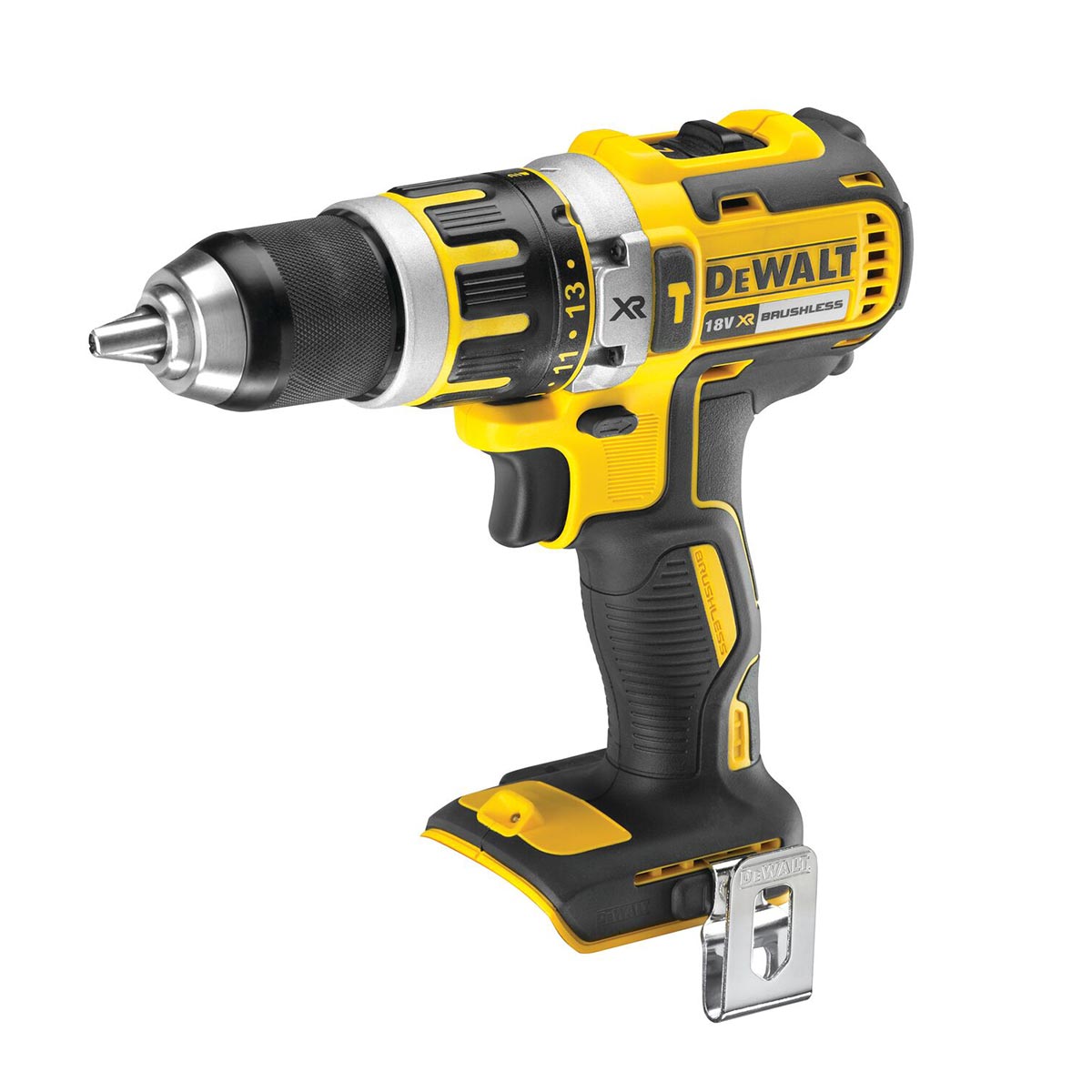 DeWalt 18V XR bürstenloser Akku-Schlagbohrschrauber mit 2x 2Ah Batterien, Ladegerät und Koffer