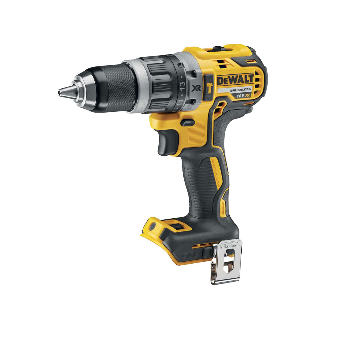 DeWalt 18V XR DCD796 Bürstenloser Akku-Schlagbohrschrauber & DCG405 Akku-Winkelschleifer Doppeltpackung, 2x 5Ah Akkus, Ladegerät und Koffer