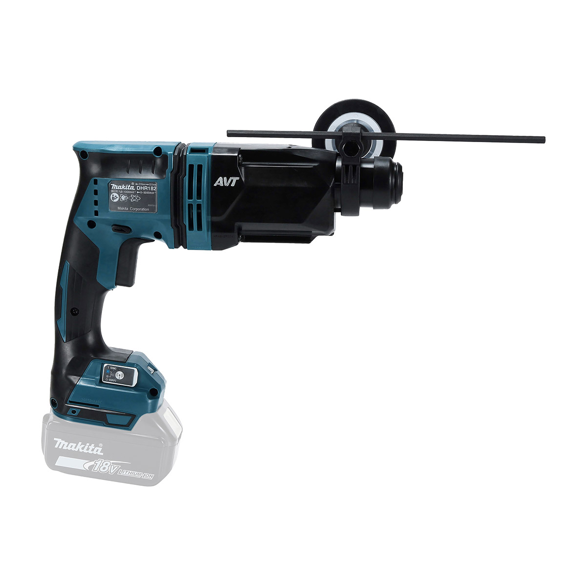 Makita 18V Li-ion Bürstenloser Akku-Bohrhammer LXT, nur das Gerät