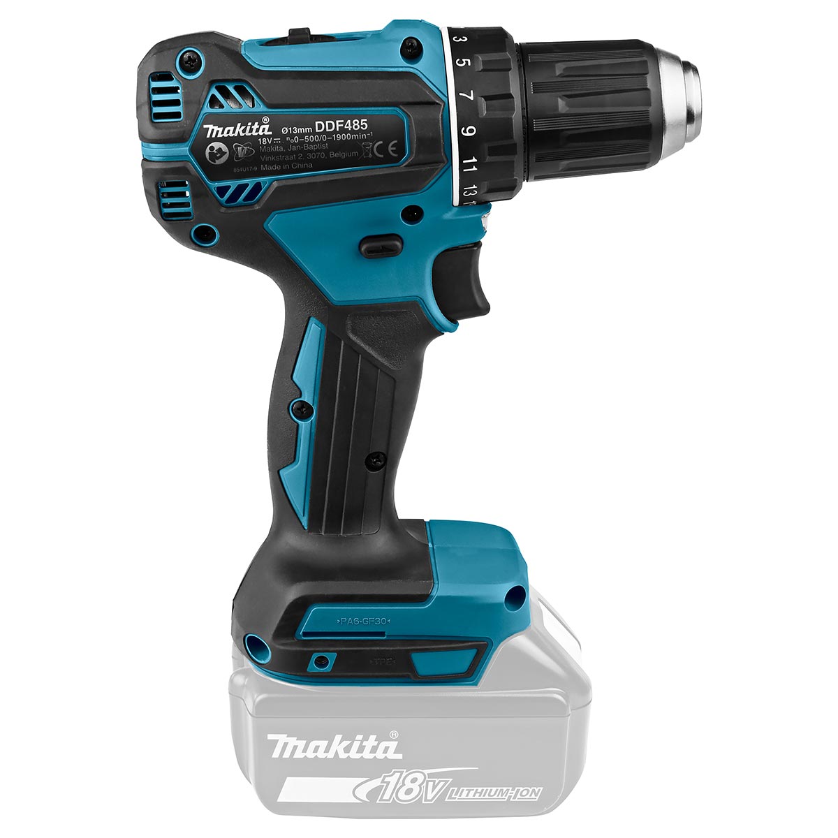 Makita 18V LXT Bürstenloser 2-Gang-Bohrschrauber mit 2x 3Ah Akkus, Ladegerät und Koffer