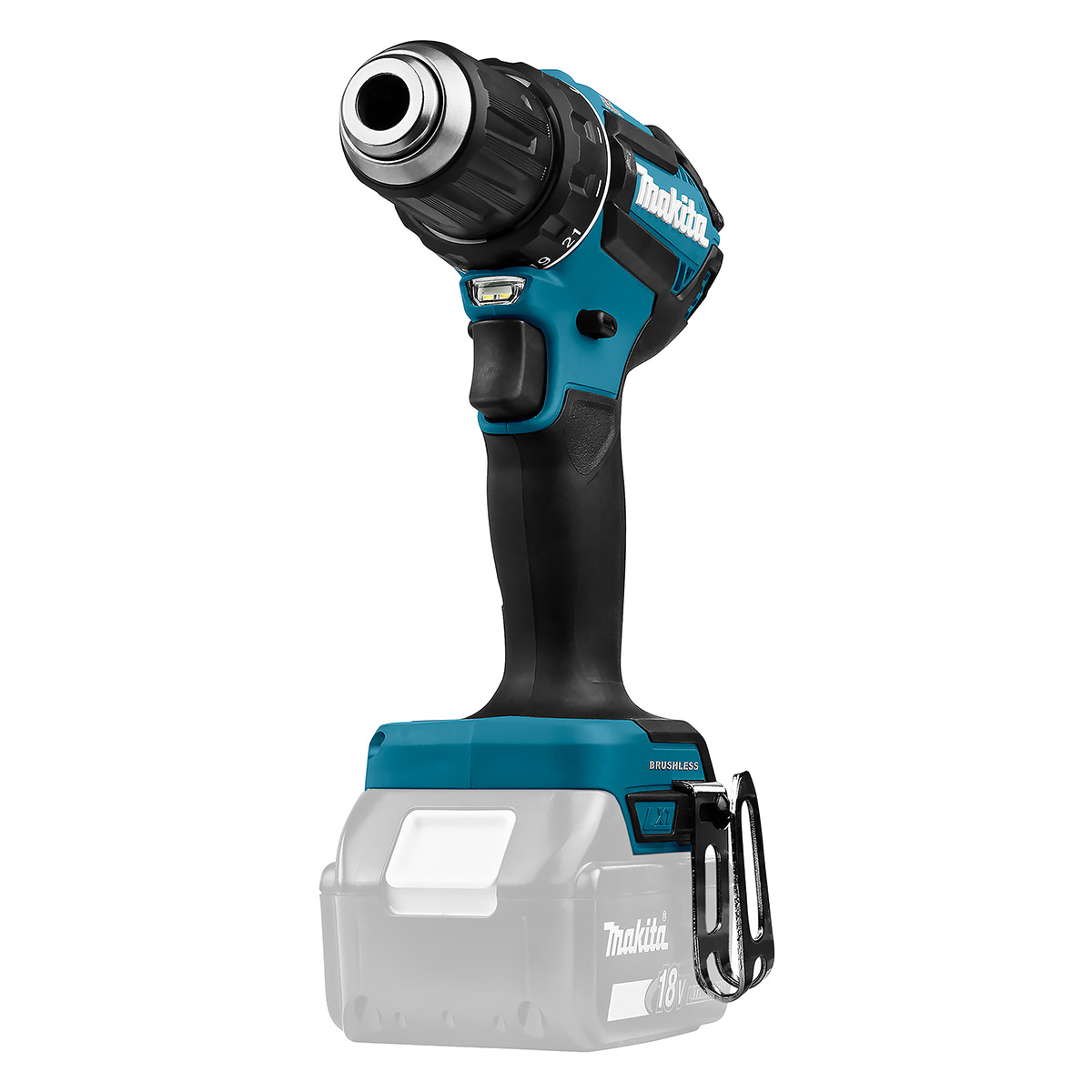 Makita 18V LXT Bürstenloser 2-Gang-Bohrschrauber mit 2x 3Ah Akkus, Ladegerät und Koffer