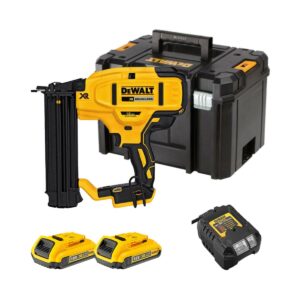 DeWalt 18V Nägler 18 Gauge 15-54 mm mit 2x 2Ah Akkus, Ladegerät und Koffer