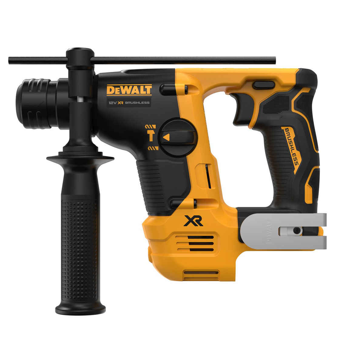 DeWalt 12V SDS-plus Akku-Bohrhammer 14mm (bürstenlos), 1,1 Joule mit 2x 3Ah Akkus, Ladegerät und Koffer