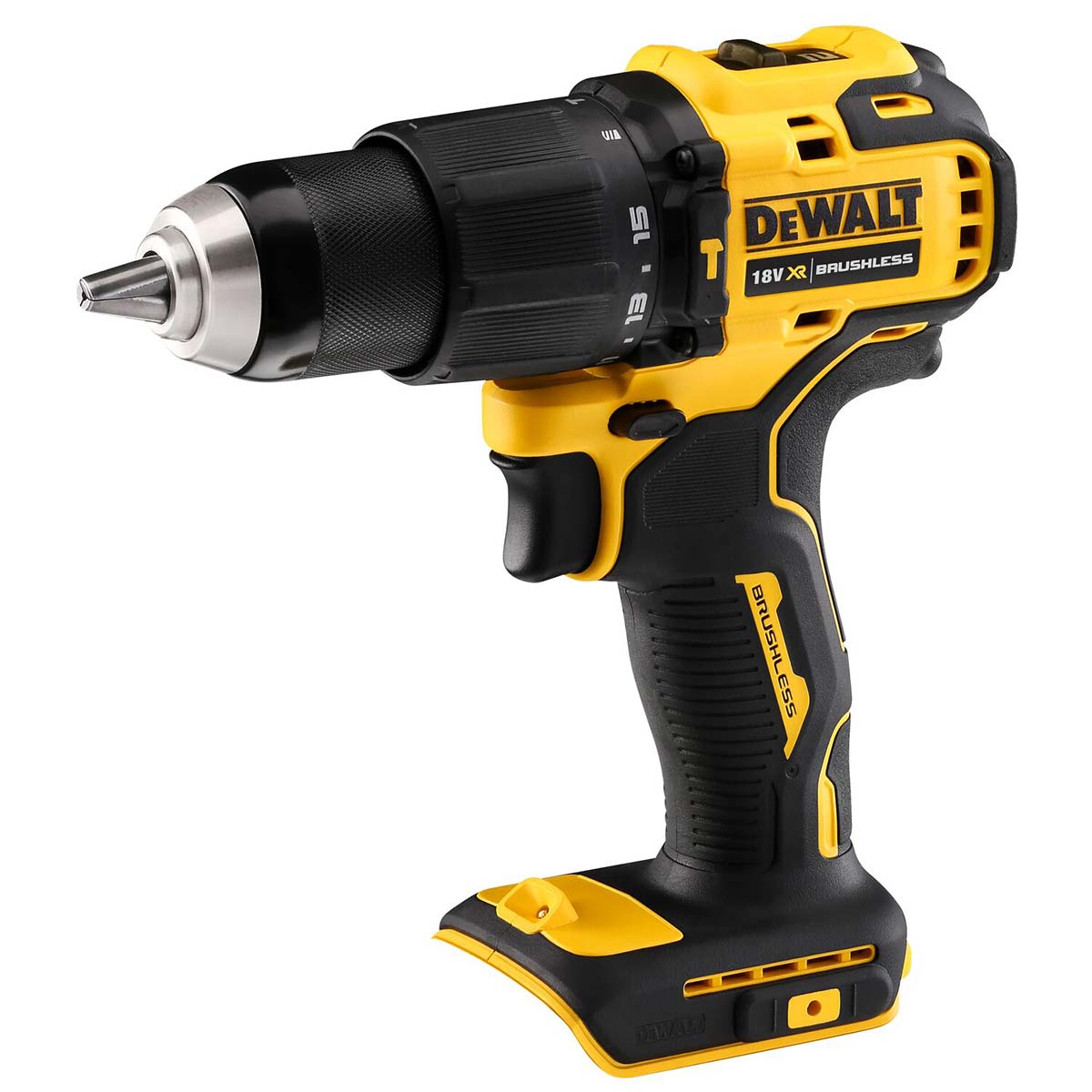 DeWALT 18V XR Bürstenloser Akku-Schlagbohrschrauber mit 1x 2Ah Akku, Ladegerät und Koffer