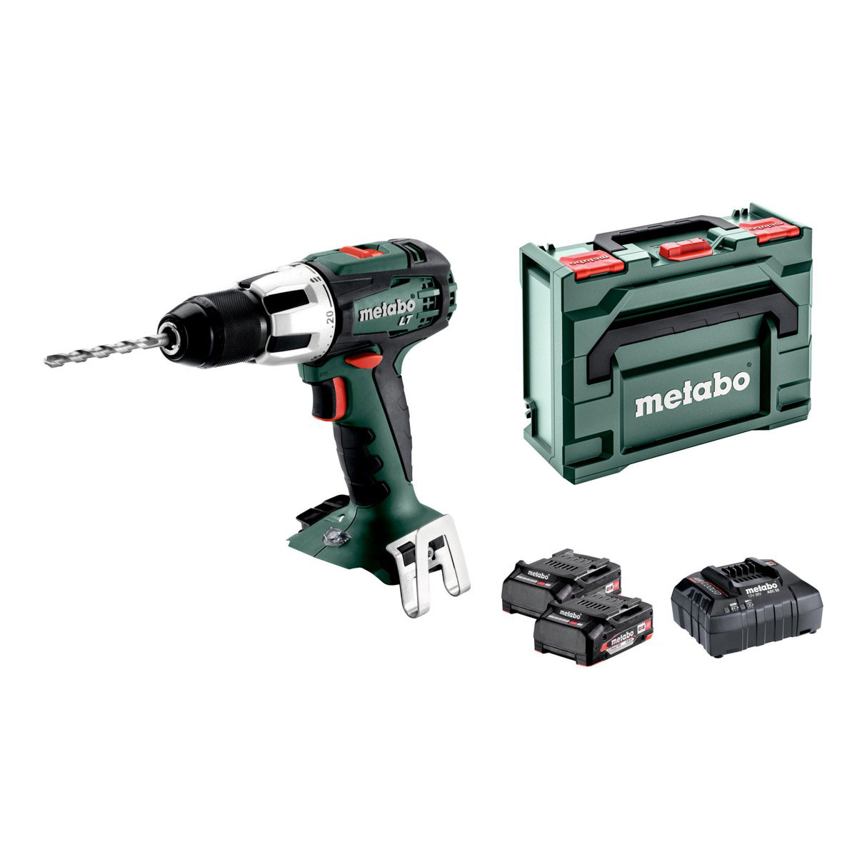 Metabo 18V SB 18 LT Akku-Schlagbohrschrauber mit 2x 2 Ah Akkus, Ladegerät und Koffer