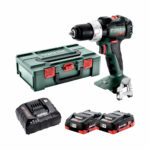 Metabo 602316800 SB 18 LT BL 18V Akku-Schlagbohrschrauber mit 2x 4 Ah Li-HD Akkus, Ladegerät und Koffer