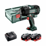 Metabo 602401660 SSW 18 LTX 1450 BL 18V Akku-Schlagschrauber mit 2x 5.5 Ah Akkus, Ladegerät und Koffer