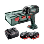 Metabo 602403660 18V SSW 18 LTX 800 BL Akku-Schlagschrauber mit 2x 5.5 Ah Li-HD Akkus, Ladegerät und Koffer