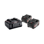 Metabo 685051000 18V Basis-Set 2 x 5.2 Ah Akkus und Ladegerät