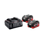 Metabo 685122000 18V Basis-Set 2 x LiHD 5.5 Ah Akkus und Ladegerät