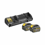 DeWalt DCB132T2-QW XR FLEXVOLT Ladegerät mit 2x 6 Ah Li-ion Batterien