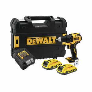 DeWalt DCD708D2T-QW 18V Akku-Bohrschrauber mit 2x 2Ah Akkus, Ladegerät und Koffer