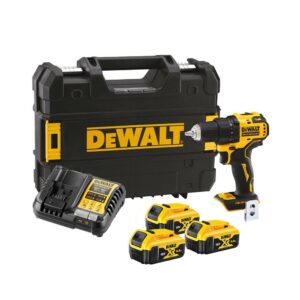 DeWalt DCD708P3T-QW 18V Akku-Bohrschrauber mit 3x 5Ah Akkus, Ladegerät und Koffer