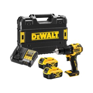 DeWALT DCD709P2T-QW 18V XR Bürstenloser Akku-Schlagbohrschrauber mit TSTAK I Werkzeugkoffer, 2x 5Ah Akkus und Ladegerät