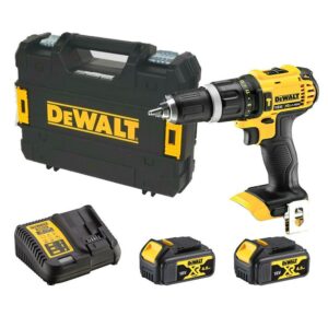 DeWalt DCD785M2-QW XR Li-Ion 18V 2-Gang-Kombibohrer mit 2x 4Ah Akkus, Ladegerät und Koffer