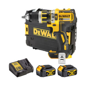 DeWalt DCD795M2-QW 18V XR Bürstenloser Akku-Schlagbohrschrauber mit 2x 4Ah Batterien, Ladegerät und Koffer