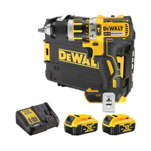 DeWalt DCD795P2-QW 18V XR bürstenloser Akku-Schlagbohrschrauber mit 2x 5Ah Batterien, Ladegerät und Koffer