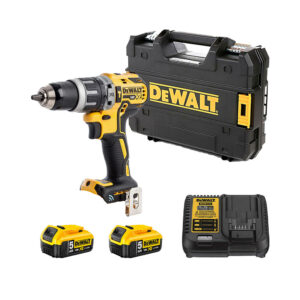 DeWalt DCD797P2-QW 18V XR Connect Bürstenloser Akku-Schlagbohrschrauber mit 2x 5 Ah Akkus, Ladegerät und Koffer