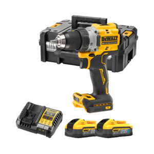 DeWalt DCD805H2T-QW 18V Akku-Schlagbohrschauber mit 2x POWERSTACK 5Ah Akkus, Ladegerät und Koffer