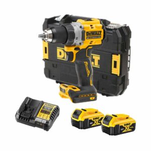 DeWalt DCD800P2T-QW 18V Akku-Bohrschrauber mit 2x 5 Ah Akkus, Ladegerät und Koffer