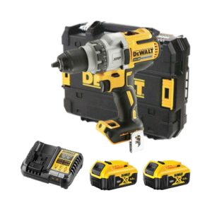 DeWalt DCD991P2-QW 18V Akku-Dreigang-Bohrschrauber (bürstenlos) mit 2x 5Ah Akkus, Ladegerát und Koffer