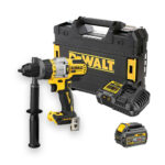 DeWalt DCD999T1-XJ 18V Bürstenloser Akku-Dreigang-Schlagbohrschrauber mit 1x 6 Ah Akku, Ladegerät und Koffer