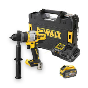 DeWalt DCD999X1-QW 18V Bürstenloser Akku-Dreigang-Schlagbohrschrauber mit 1x 9 Ah Akku, Ladegerät und Koffer