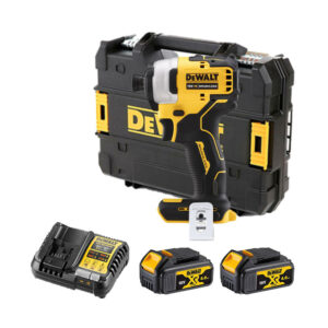 DeWalt DCF809M2-QW 18V XR Bürstenloser kompakter Schlagschrauber mit 2x 4Ah Akkus, Ladegerät und Koffer
