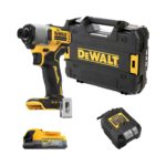 DeWalt DCF840E1T-QW 18V 1/4" Akku-Schlagschrauber mit 1x 1.7 Ah Akku, Ladegerät und Koffer