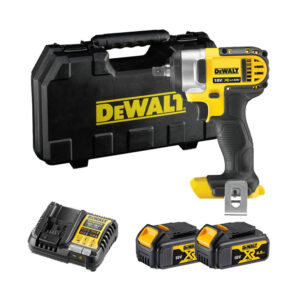 DeWalt DCF880M2-QW 18V XR Kompakter Drehschlagschrauber mit 2x 4Ah Batterien, Ladegerät und Koffer