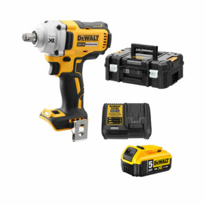 DeWalt DCF894HP1-QW 18V 1/2" Bürstenloser Drehschlagschrauber mit 1x 5 Ah Akku, Ladegerät und TSTAK Koffer