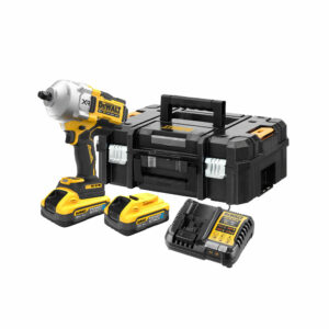 DeWalt DCF961H2T-QW 18V Akku-Schlagschrauber 1/2" Außenvierkant (bürstenlos) - für Akku Plus, mit 2x 5Ah Akkus, Ladegerät und Koffer