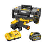 DeWalt DCG409T1-QW 18V XR FLEXVOLT Advantage Akku-Winkelschleifer 125mm (bürstenlos), mit 1x 6Ah Akku, Ladegerät und Koffer