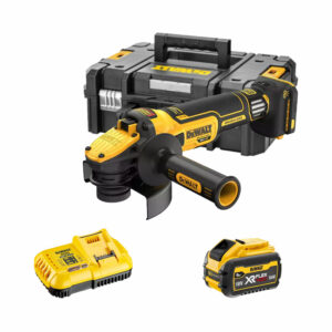 DeWalt DCG409VSX1-QW 18V WTC 125mm Akku-Winkelschleifer mit 1x 9Ah Akku, Ladegerät und Koffer