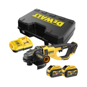 DeWalt DCG460X2-QW 54V XR FLEXVOLT Akku-Winkelschleifer 230mm, mit 2x 9Ah Akkus, Ladegerät und Koffer