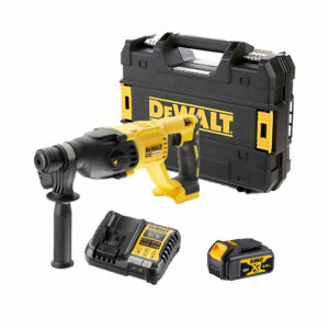 DeWalt DCH133M1-QW 18V SDS+ Akku-Kombihammer 26mm mit 1x 4Ah Akku, Ladegerät und Koffer
