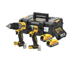 DeWalt DCK2050E2T-QW 18V Doppelpack Elektrowerkzeugset mit 2x 1.7Ah Akkus, Ladegerät und Koffer