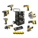 DeWalt DCK856P4-QW 18V 8 Akku-Maschinen Elektrowerkzeugset mit 4x 5Ah Akkus, Doppel-Lader und Tough-System