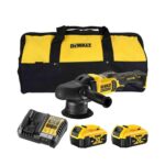 DeWalt DCM848P2-QW 18V Akku-Exzenterpolierer (bürstenlos), mit 2x 5Ah Akkus, Ladegerät und Tasche