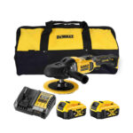 DeWalt DCM849P2-QW 18V XR Akku-Rotationspolierer (bürstenlos) mit 2x 5Ah Akkus, Ladegerät und Tasche
