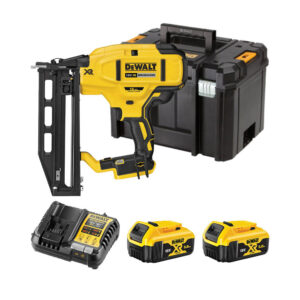 DeWalt DCN662P2-QW 18V Akku-Stauchkopfnagler (bürstenlos) mit 2x 5Ah Akkus, Ladegerät und Koffer