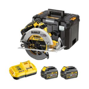 DeWalt DCS573Т2-QW 18V FLEXVOLT Advantage Akku-Handkreissäge mit 2x 6Ah Akkus, Ladegerät und Koffer