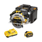 DeWalt DCS573X1-QW 18V FLEXVOLT Advantage Akku-Handkreissäge mit 1x 9 Ah Akku, Ladegerät und Koffer