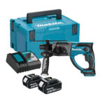 Makita DHR202RTJ 18V Li-Ionen LXT SDS+ Akku-Bohrhammer Set mit 2x 5Ah Akkus