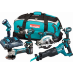 Makita DLX6044PT LXT 6 Stück Kit 18V 3 x 5.0Ah Li-Ion, doppeltes Ladegerät und Tasche