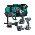 Makita MAKDEAL-69M 4 Stück Elektrowerkzeug Set mit 3x 5 Ah Akkus, Ladegerät und Makita Bag