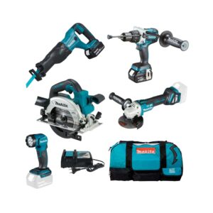 Makita DLX5067TX1 18V Akku-Spezialset LXT mit 2x 5Ah Akkus, Ladegerät und Tasche